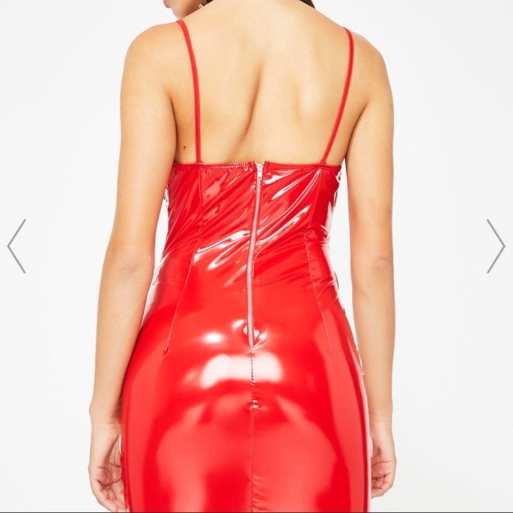 Dolls kill red patent mini dress 🔥😈